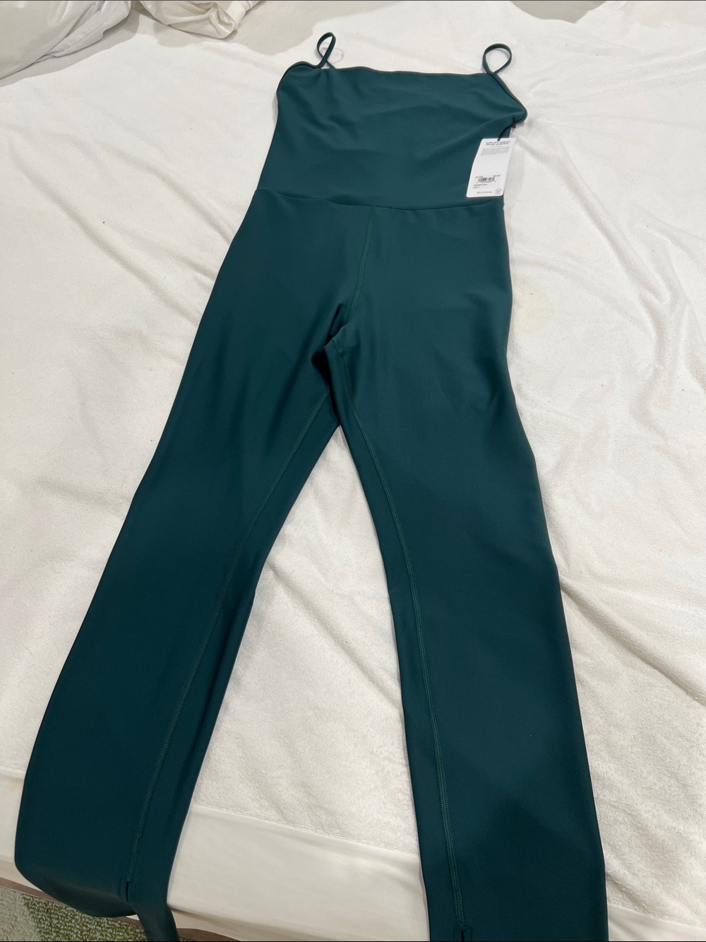 ALO Yoga Girls' Dark Teal Stretch Jumpsuit